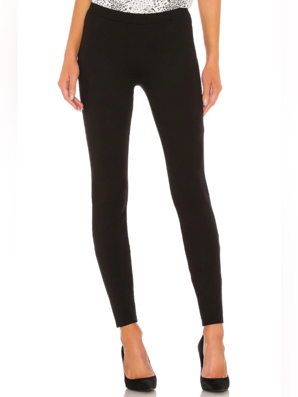 Joie Black Slim Keena Caviar Ponte Leggings